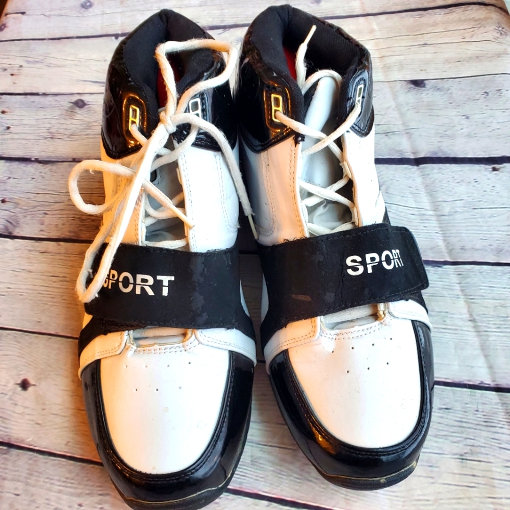 AIR SPORT SNEAKER BLACK/WHITE MEN'S SIZE 11